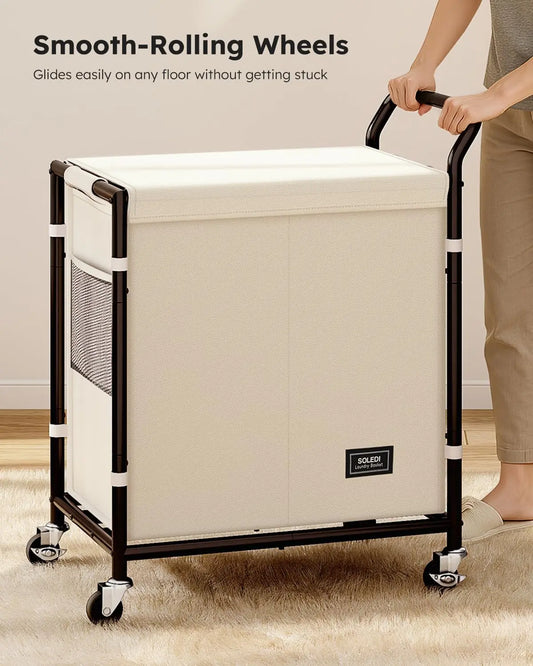 38-Gallon Rolling Laundry Basket