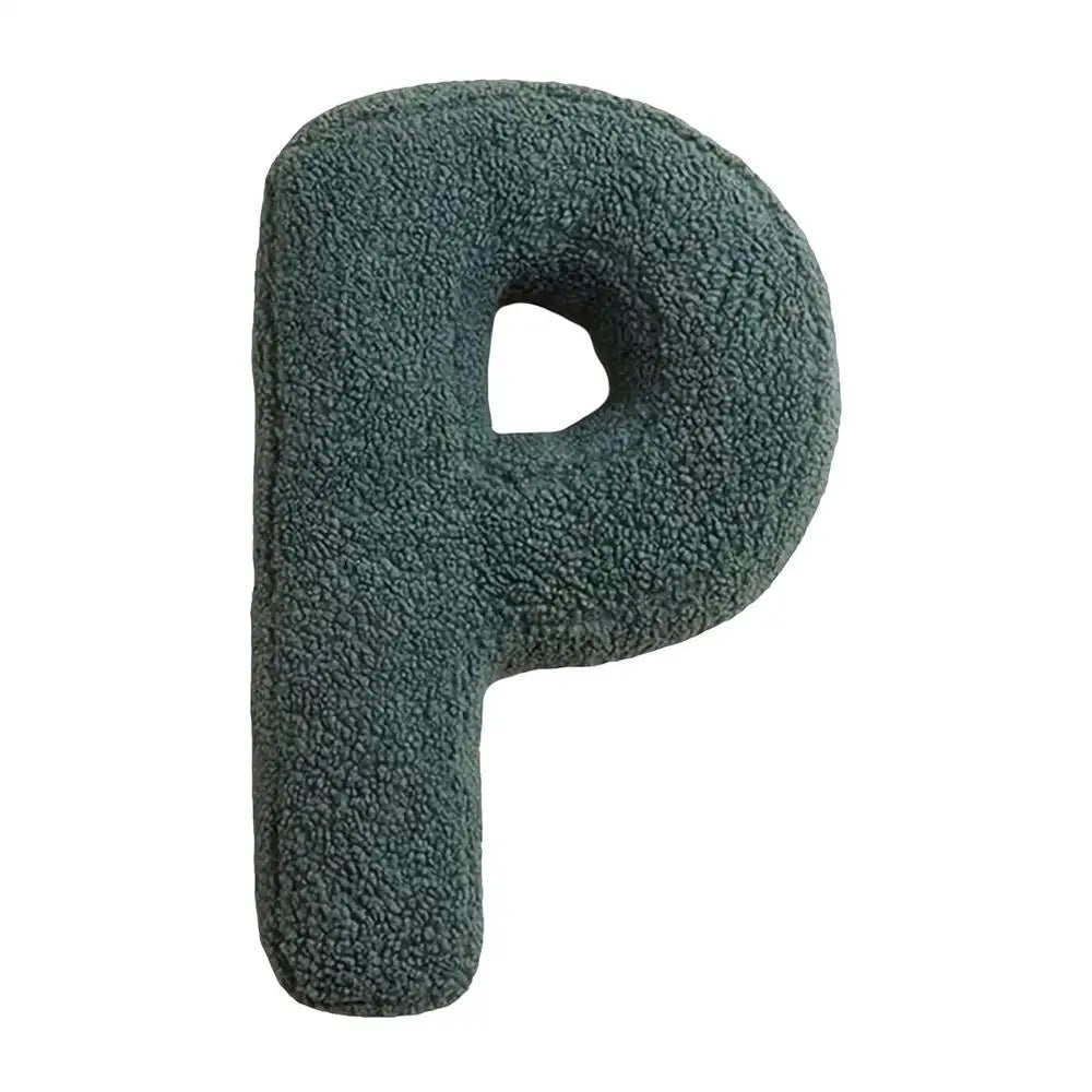 Soft Initial Throw Cushion Plush English Alphabet