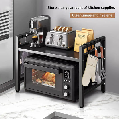 1pc Expandable 42-64cm Microwave Shelf Organize