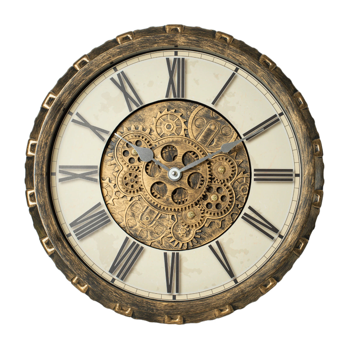 TIMESS 15/18inch Vintage Gear Wall Clock