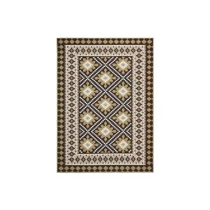VIKAMA Moroccan Crystal Velvet Large Area Carpet | Decorative Floor Rug for Living Room Sofa Bedroom Home Decor