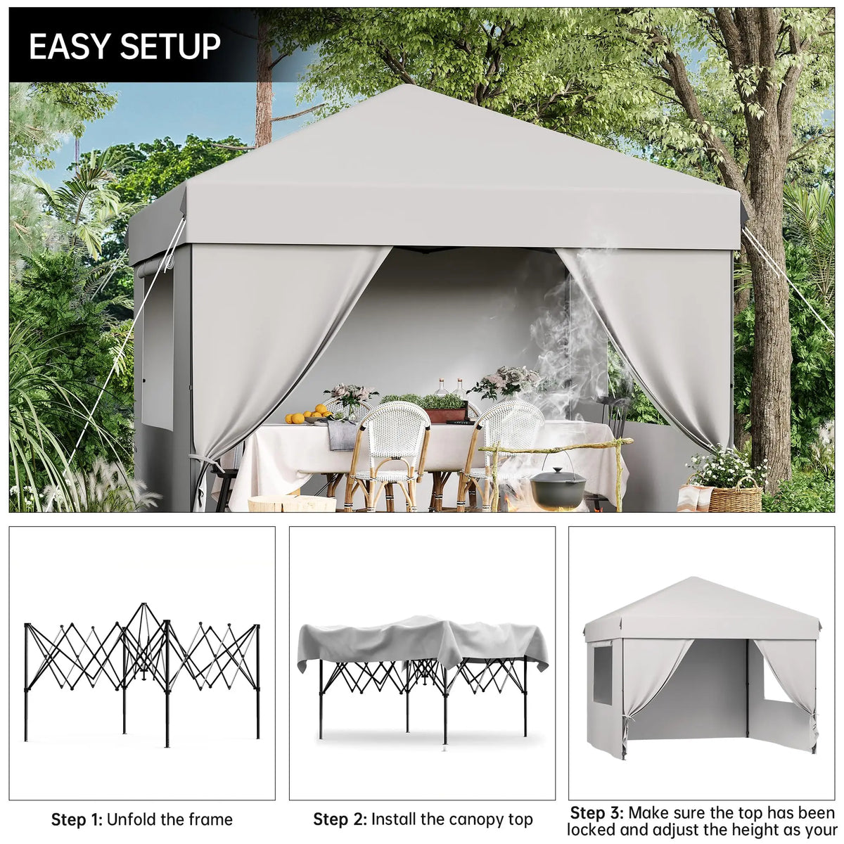 10x10FT Instant Pop Up Canopy Tent