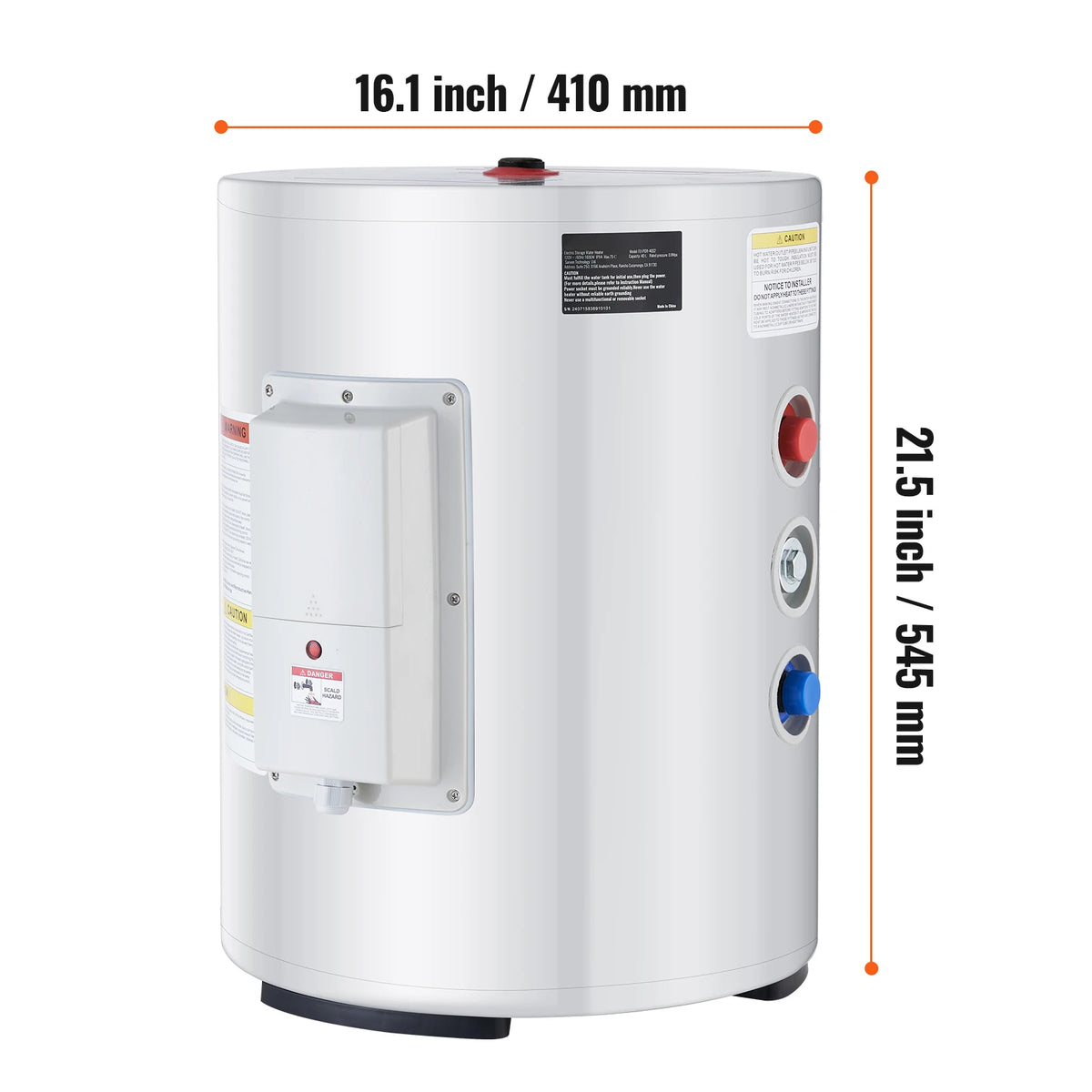 SucceBuy Electric Water Heater 40/70L Tank Instant Hot Water Heater