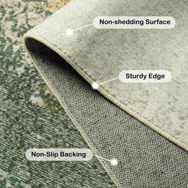 Indoor Washable Non Slip Throw Rugs