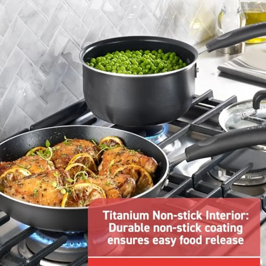T-Fal Signature Nonstick Pots and Pans Set 12 Piece