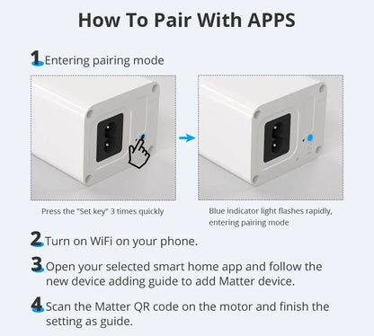 WiFi Electric Sliding Curtain Track