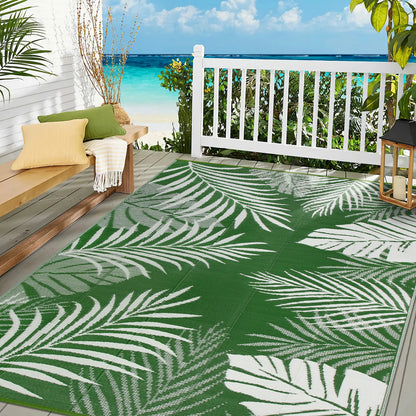 8‘x10' Outdoor Waterproof Recycled Plastic Straw Rug