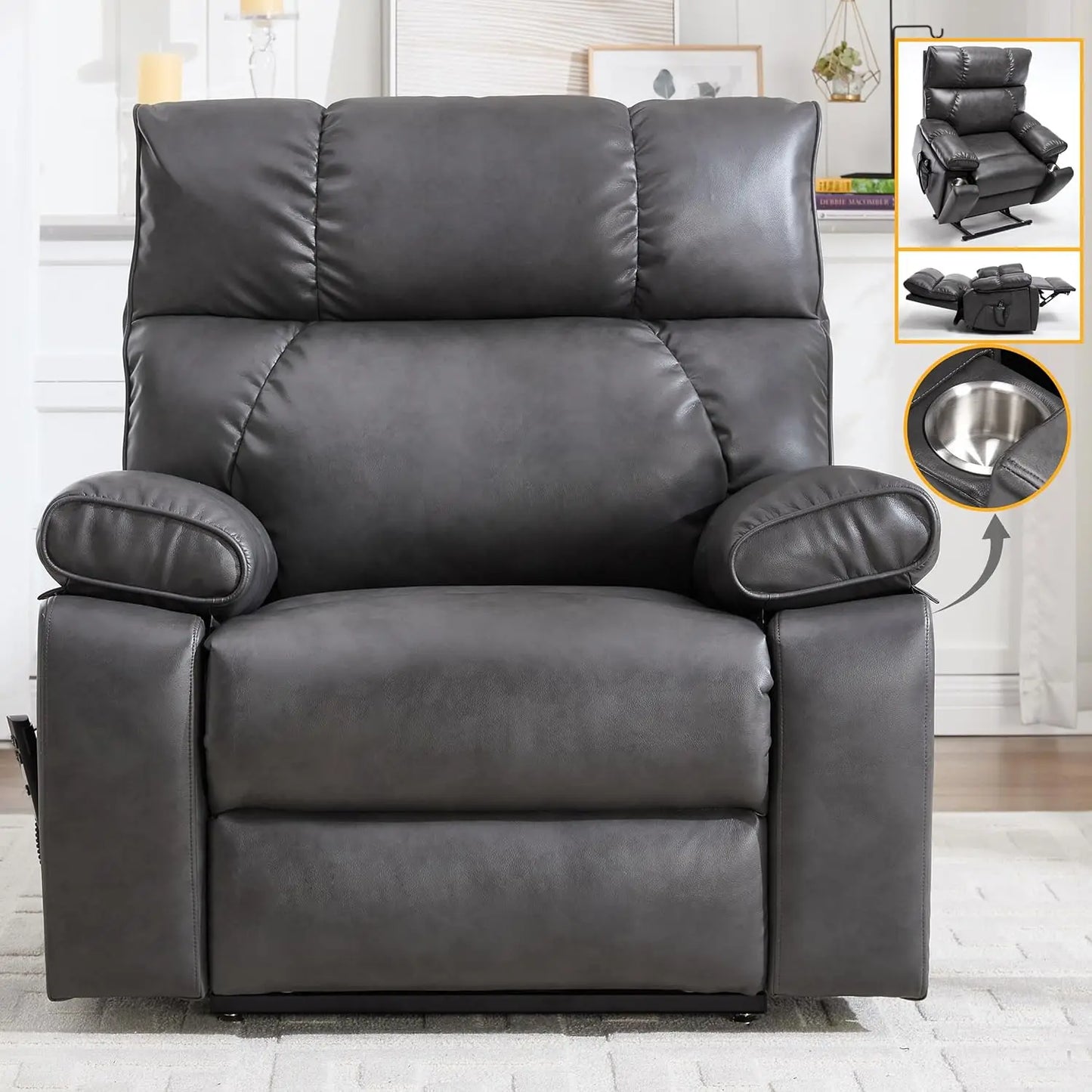 Extra Large Dual Motor Power Lift Recliner Chair