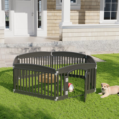 JHK Plastic Dog Playpen 6 Panel 24IN Expandable