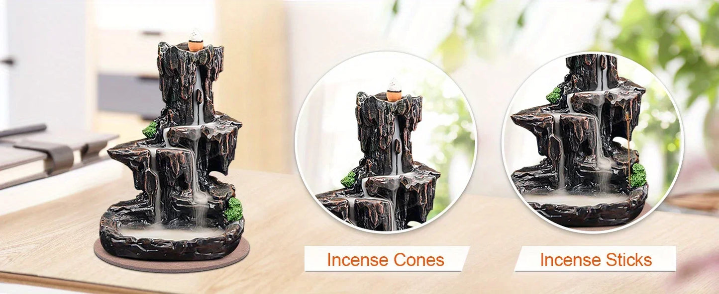 Monk Incense Burner Mountain Tower