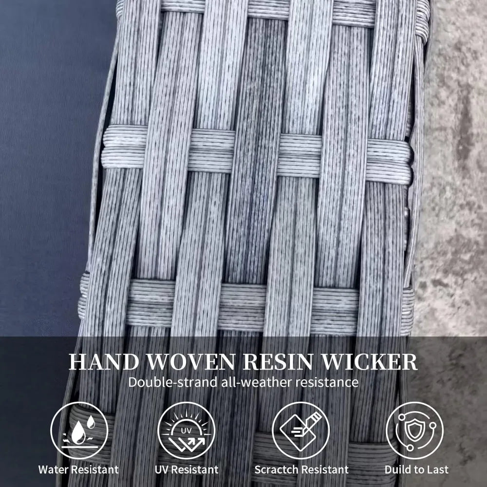 Outdoor Wicker Recliner Chair