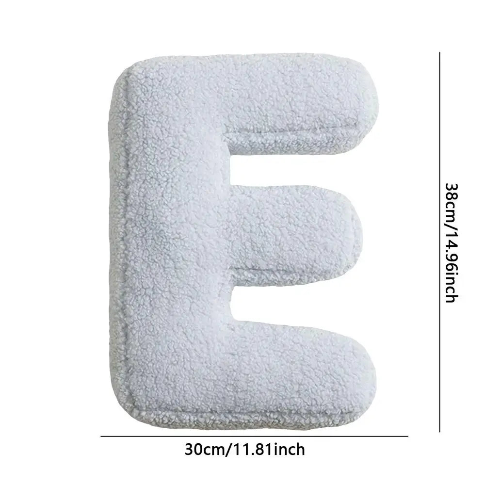 Soft Initial Throw Cushion Plush English Alphabet