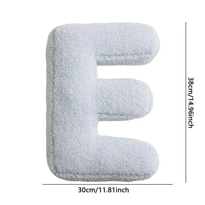Soft Initial Throw Cushion Plush English Alphabet
