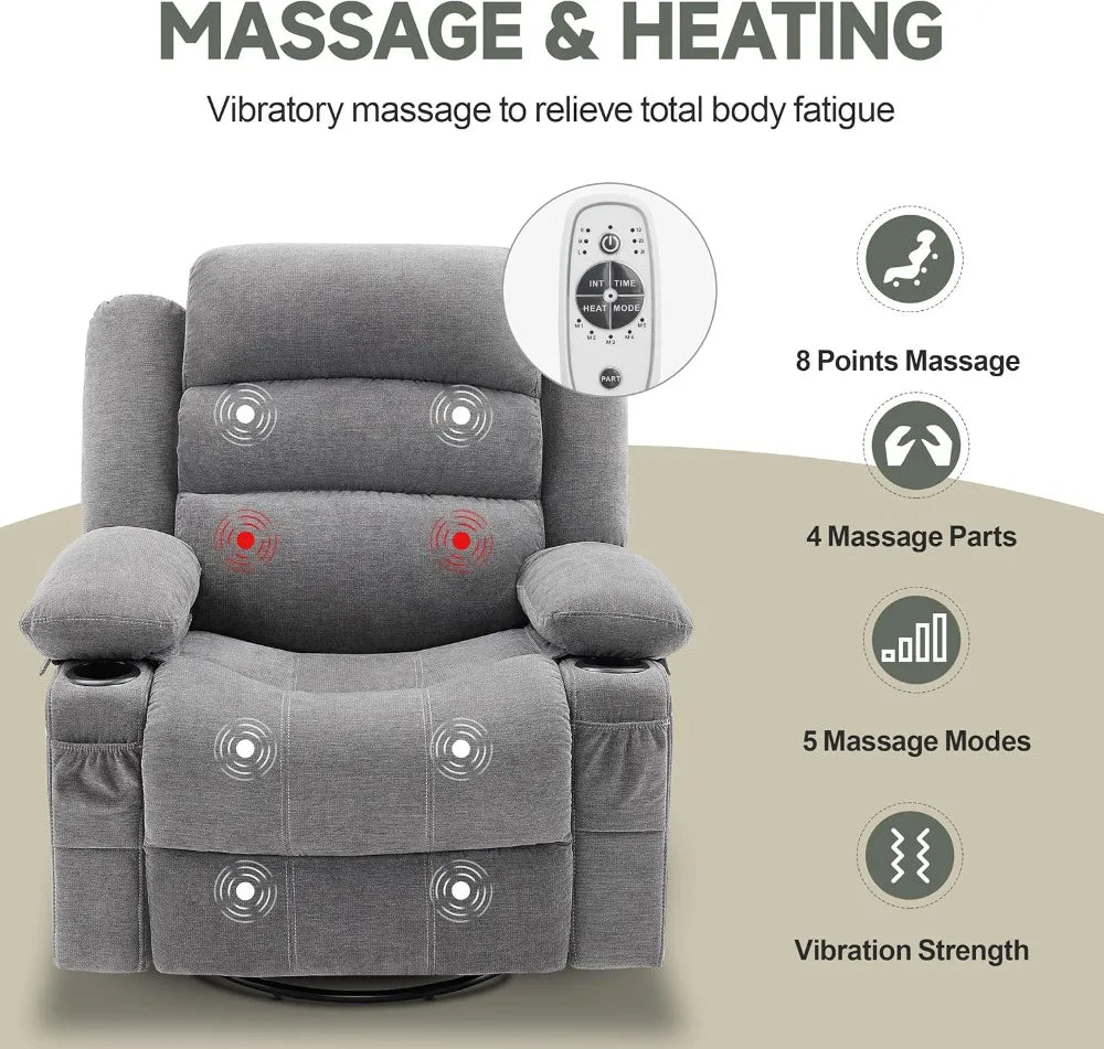 Heated Massage Recliner