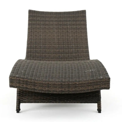 Wicker Chaise Lounge Chair