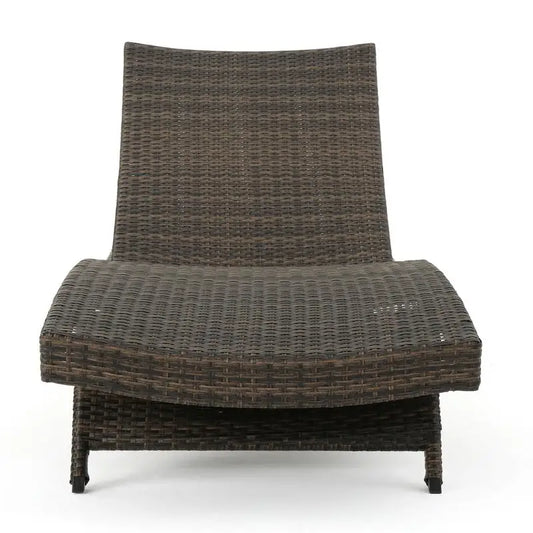 Wicker Chaise Lounge Chair