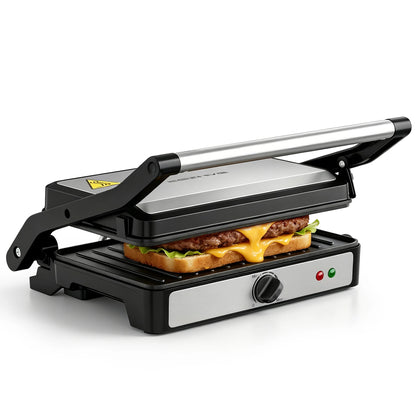 2-Slice Sandwich Maker, 900W Indoor Grill & Panini Press