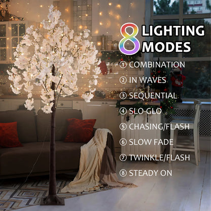 Cherry Blossom Tree Light, 6ft Lighted Tree