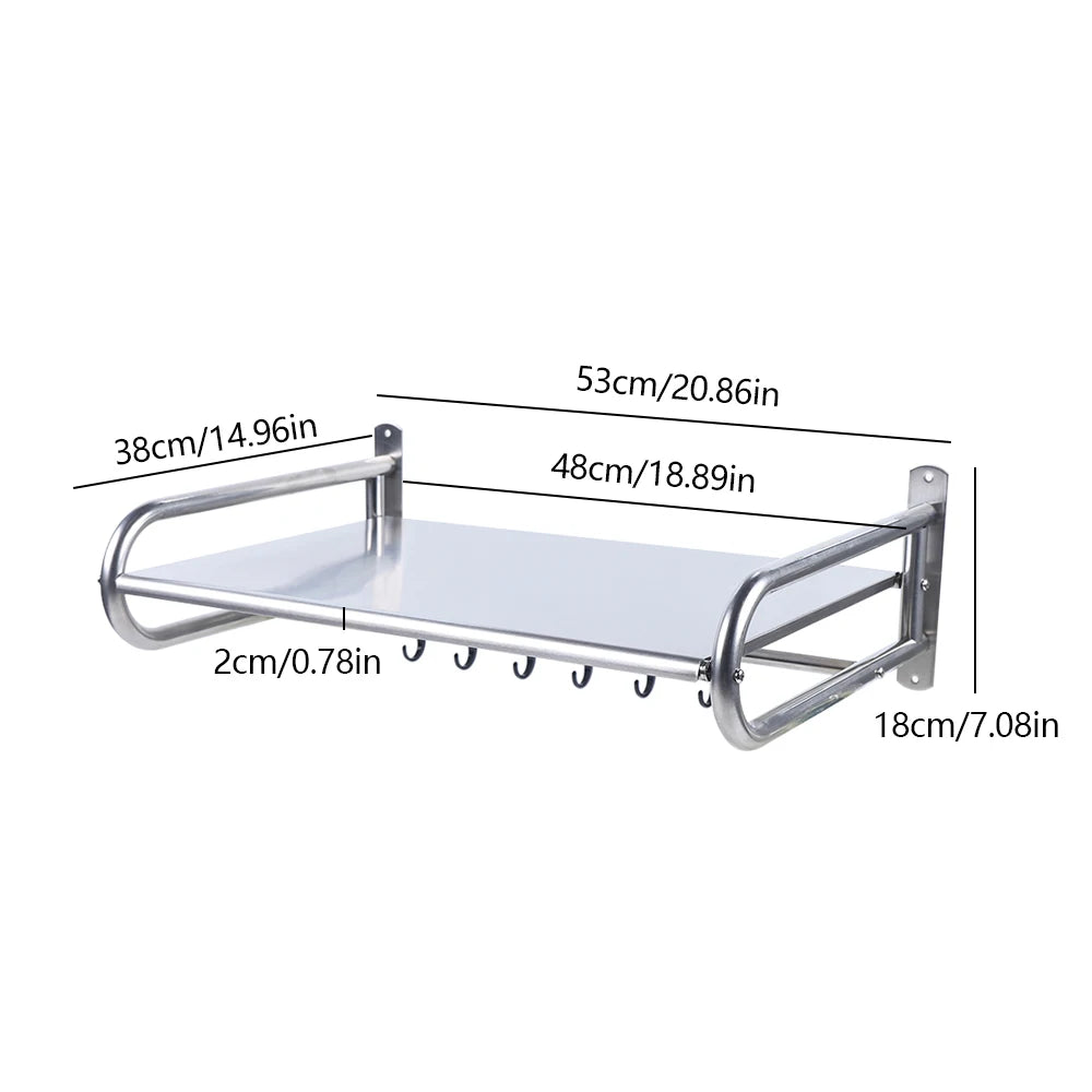 Microwave Oven Shelf Wall-Mounted Kitchen Shelf