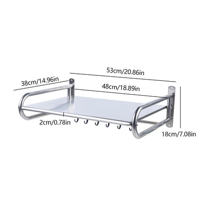 Microwave Oven Shelf Wall-Mounted Kitchen Shelf