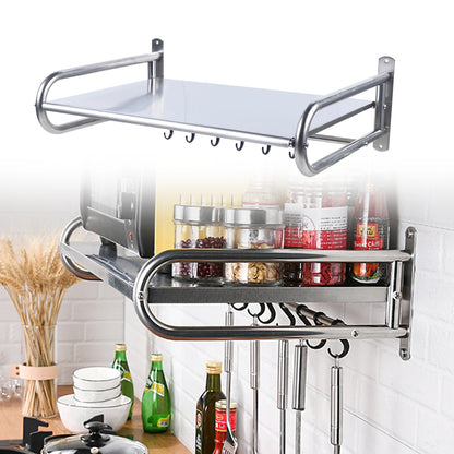 Microwave Oven Shelf Wall-Mounted Kitchen Shelf