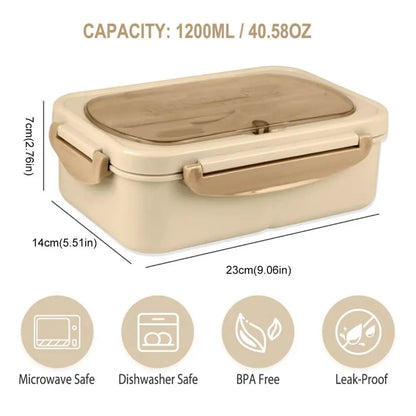Durable With Cutlery Student Lunch Box