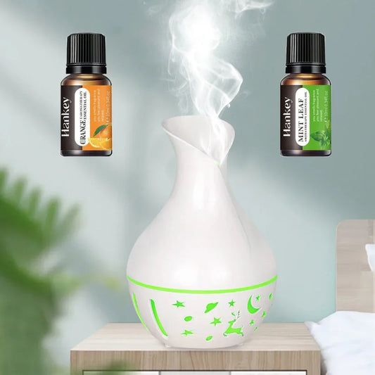 two bottles of essential oil humidifier With Aromatherapy Diffuser
