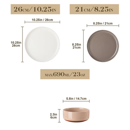 12/24 Pcs Dinnerware Set