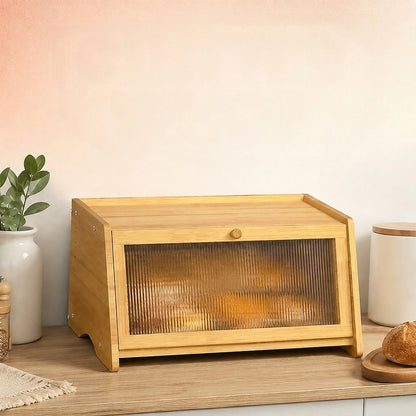 Zoyiancy Bamboo Bread Box
