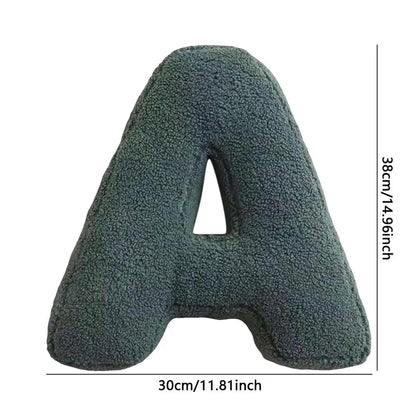 Soft Initial Throw Cushion Plush English Alphabet