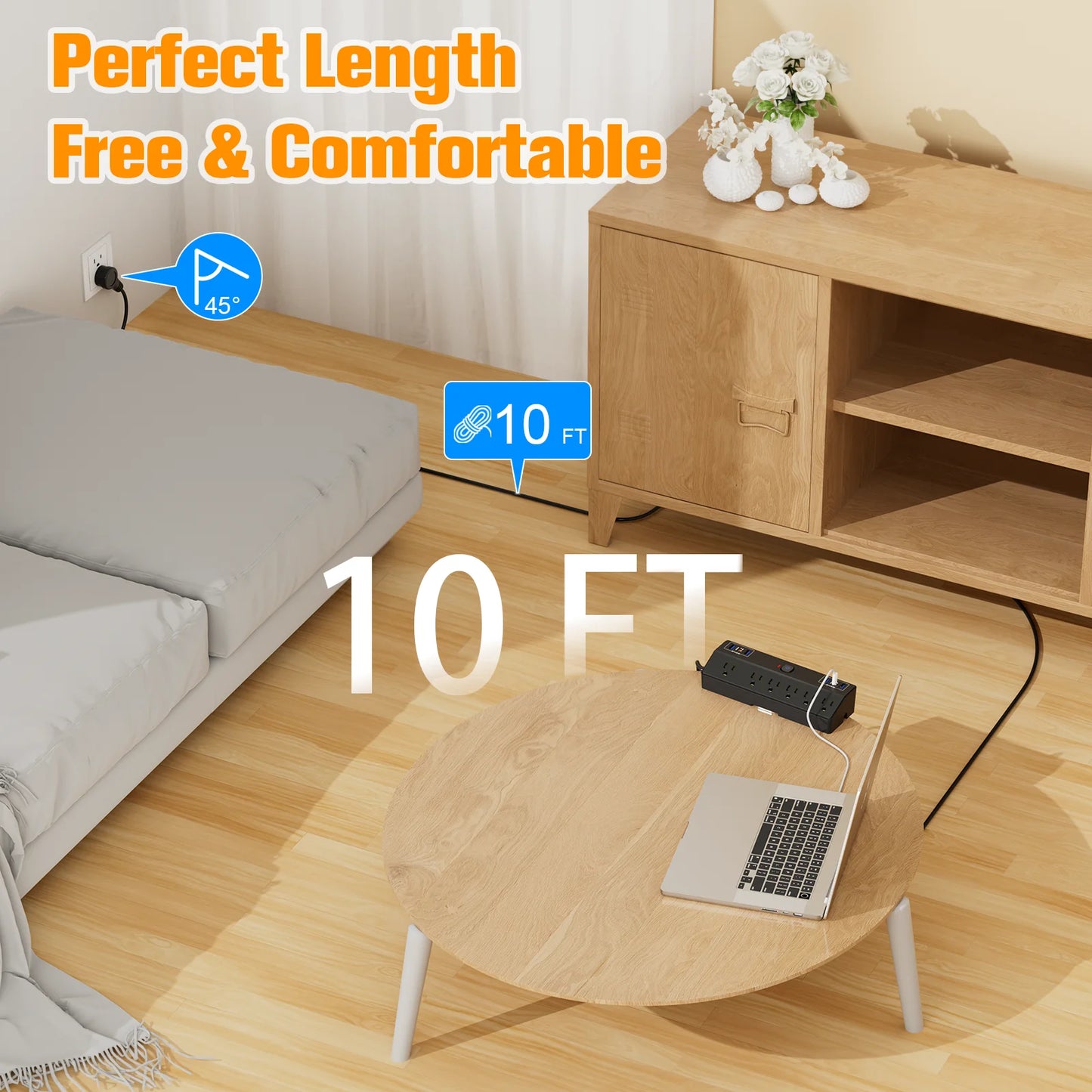 Fast charging power strip