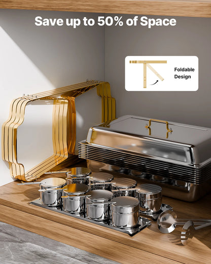 8 Qt 4 Pack Chafing Dish Buffet Set