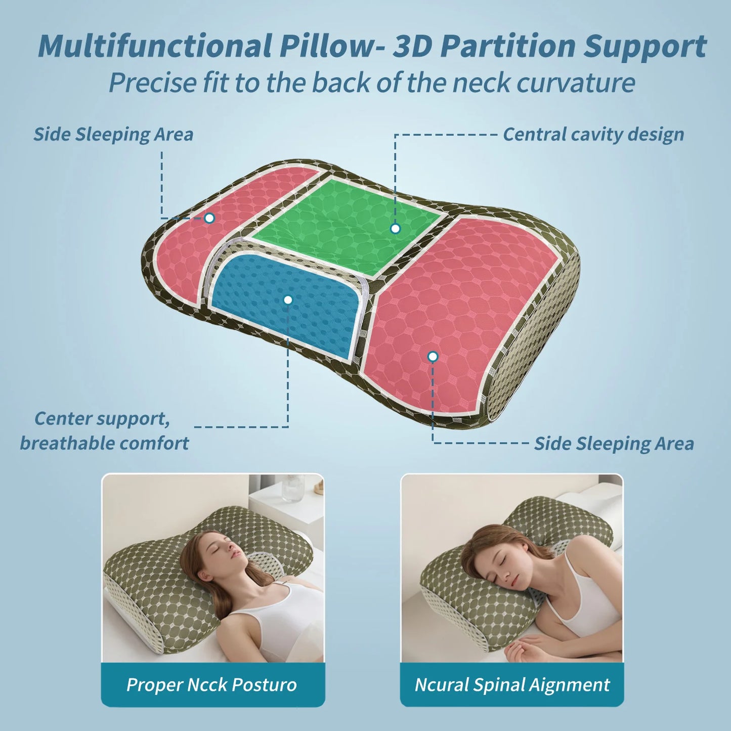 Buy one, get one free! Couple's Soft Knit Neck Massage Pillow
