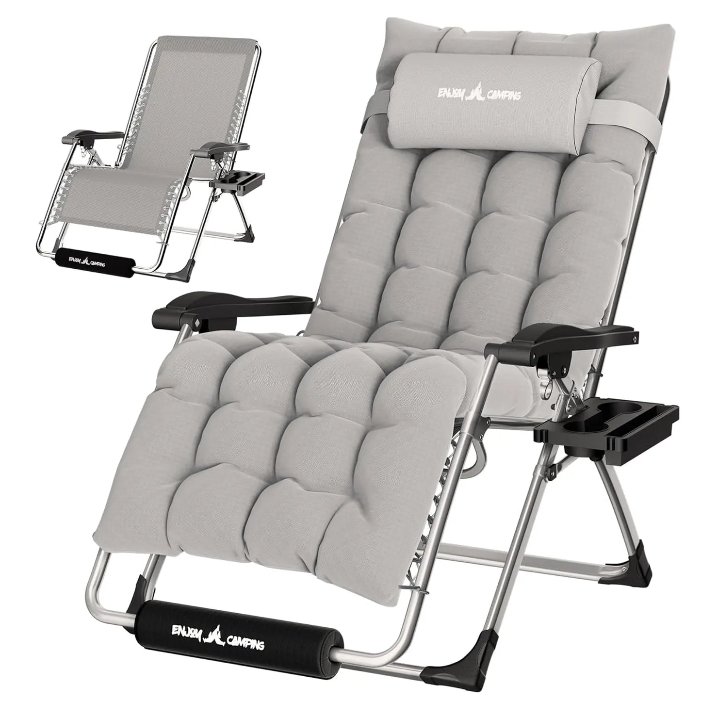 Zero Gravity Chair 33In XXL Patio Reclining Chair