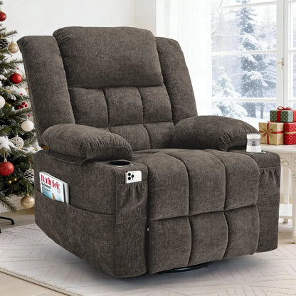 360° Swivel Rocker Recliner for Adults