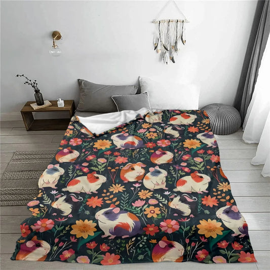 Hamster Pattern Flannel Blanket