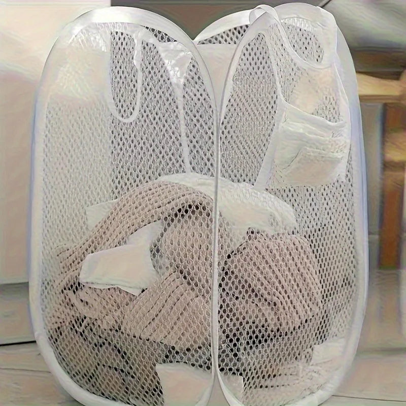 Collapsible Mesh Laundry Basket