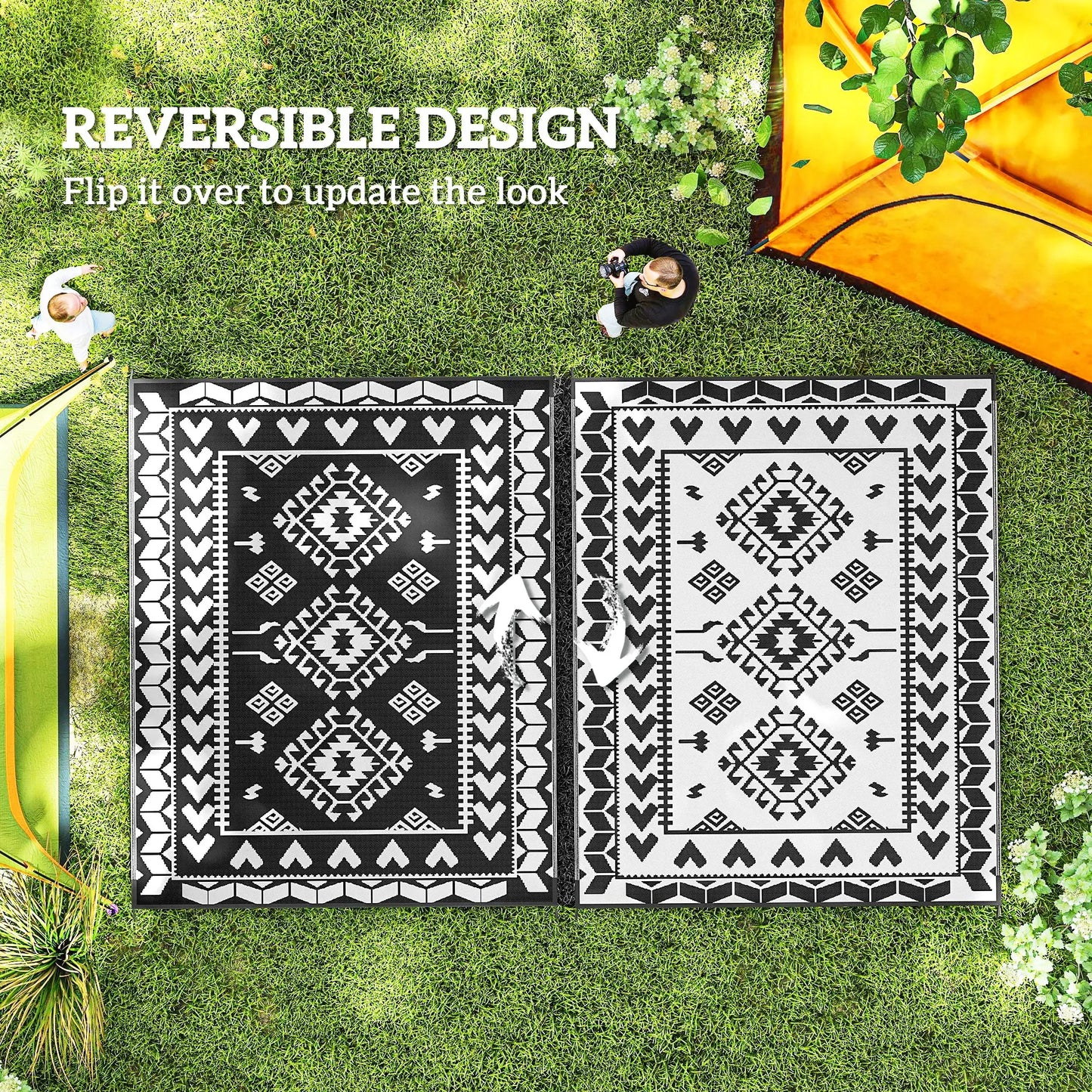 Outdoor Rug, 8' x 10' Floor Mat