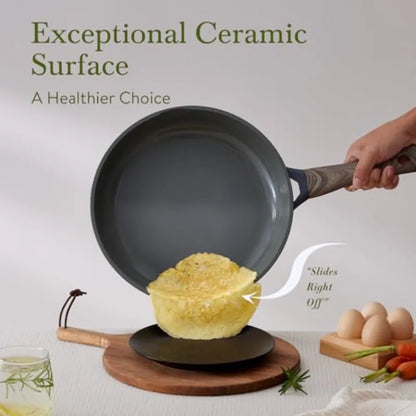 Non Stick Non-Toxic 22 Pcs Ceramic Cookware Set