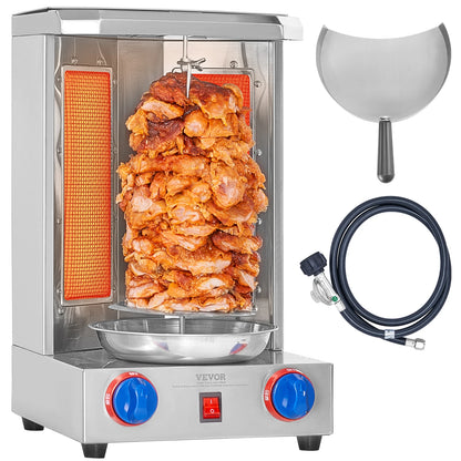 13 lbs Chicken Shawarma Cooker Gas Vertical Broiler