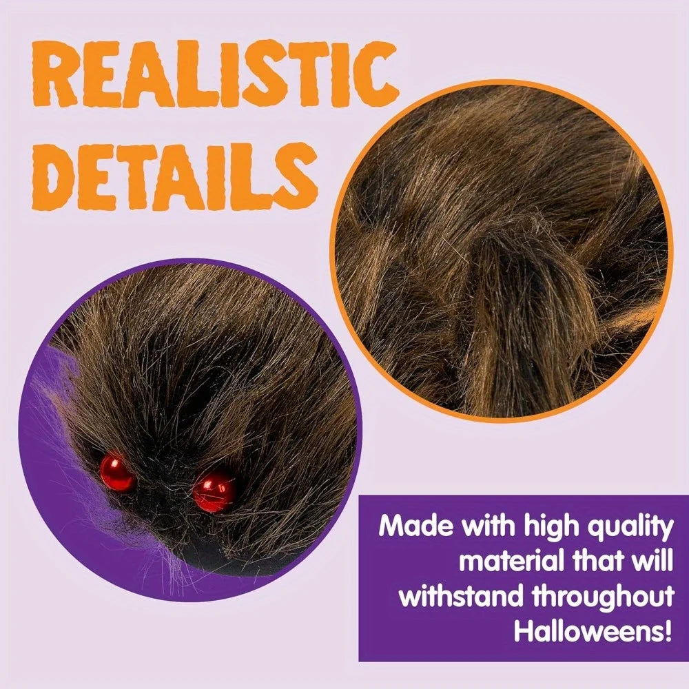 Large Giant Spider Halloween Outdoor Decorations Scary Large Spider(Standing Height Is 15 Inches)