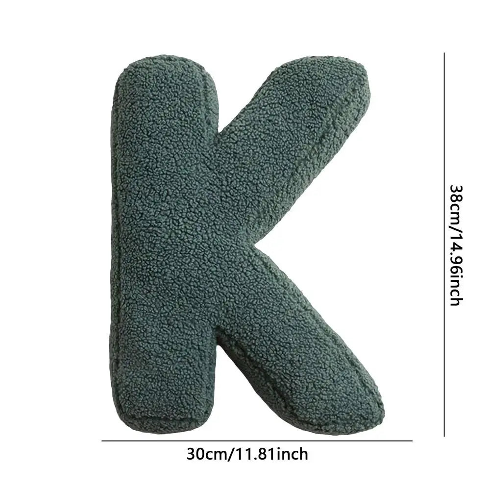 Soft Initial Throw Cushion Plush English Alphabet