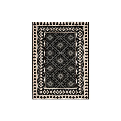 VIKAMA Moroccan Crystal Velvet Large Area Carpet | Decorative Floor Rug for Living Room Sofa Bedroom Home Decor