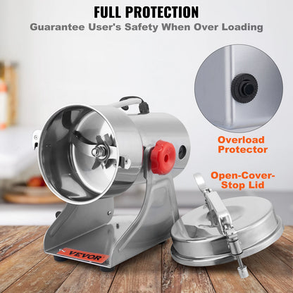 SucceBuy 150-2500g Electric Grain Mill Grinder