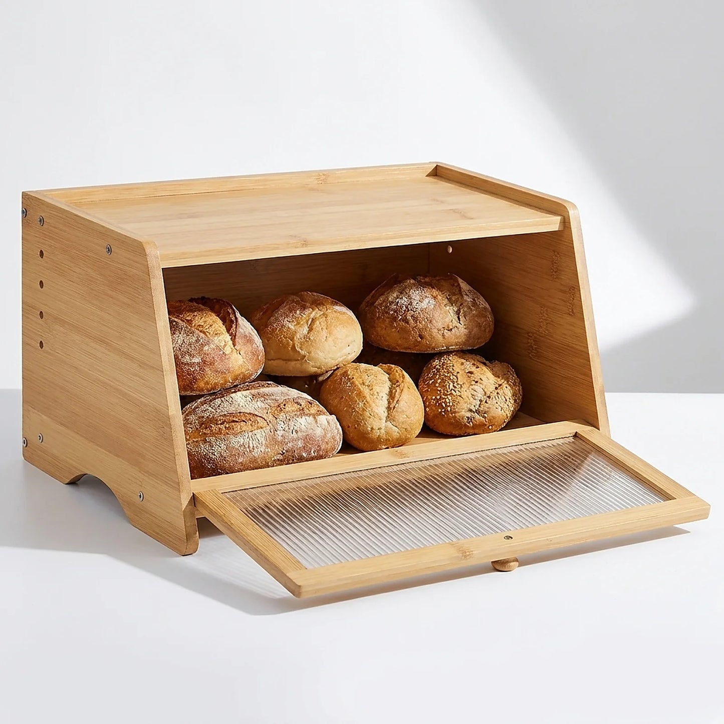 Zoyiancy Bamboo Bread Box