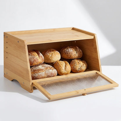 Zoyiancy Bamboo Bread Box