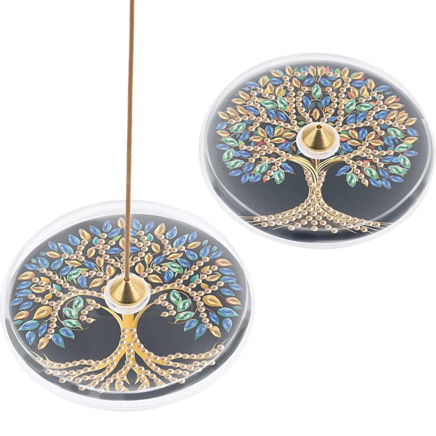 2Pcs Acrylic Incense Holder