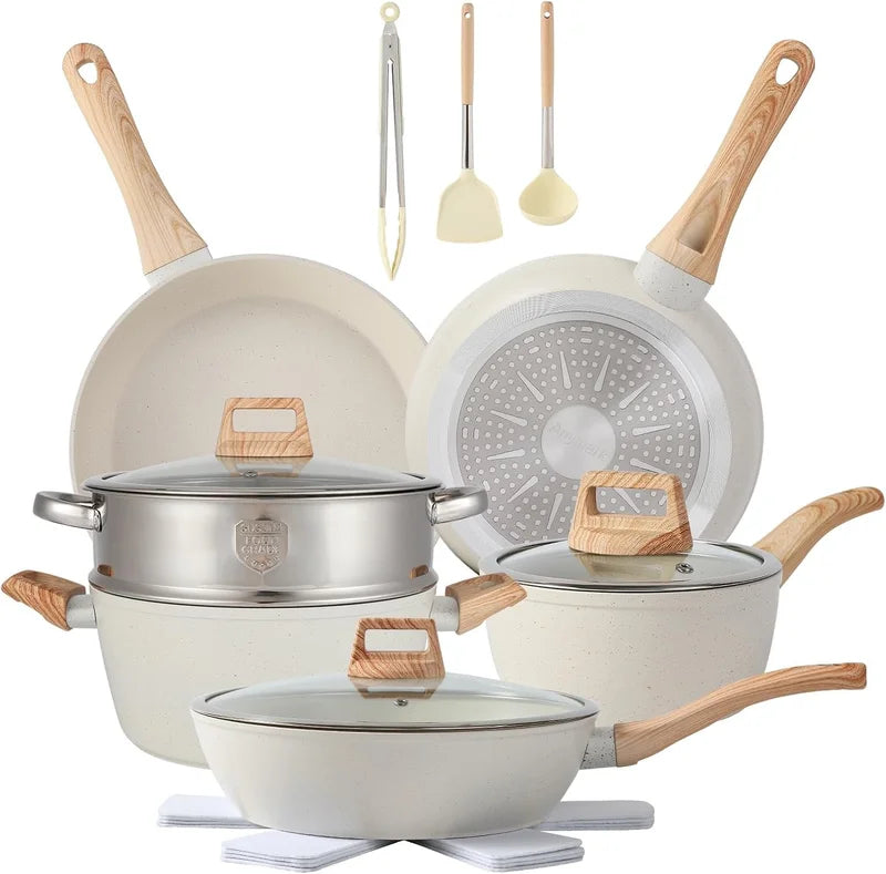 16PCS Pots and Pans Set Non Stick Cookware Set