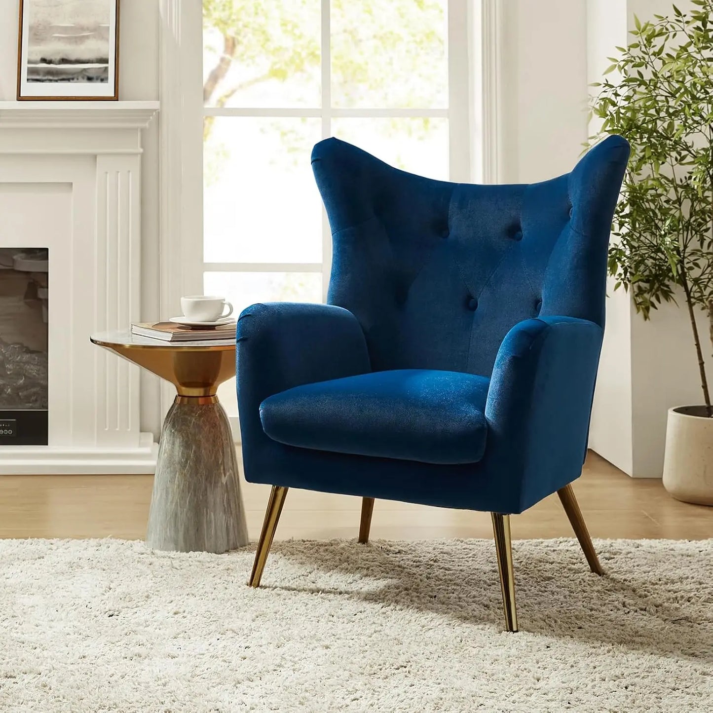 Velvet Accent Chair