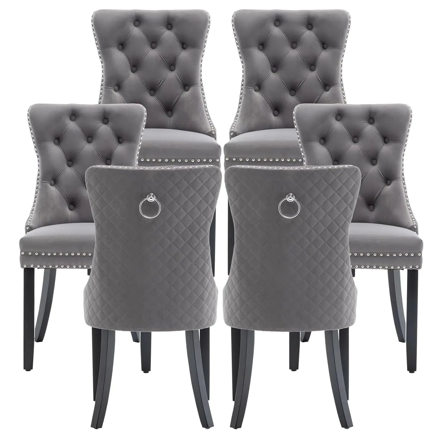 Leather Dining Chairs Set of 6